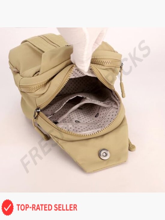 3-in-1 Convertible Anti-Theft Backpack Mini Nylon Commuter Crossbody Chest Bag main image 6